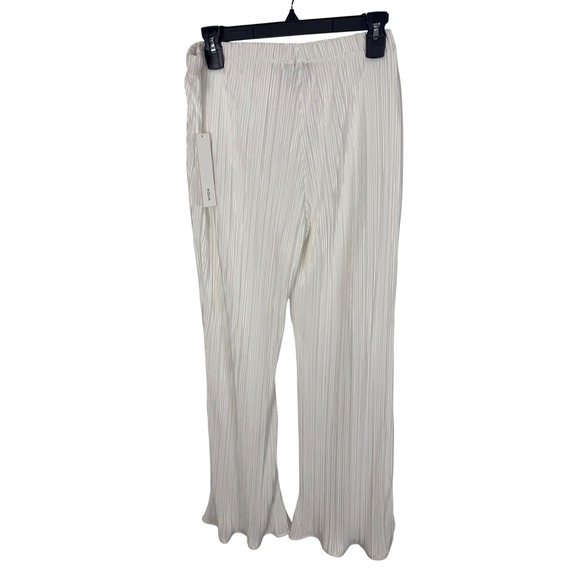 Aqua White‎ Pleated Wide Leg Palazzo Pants Womens XL Extra Large Flowy - Picture 7 of 12